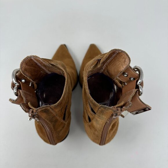 Jeffrey Campbell Caceres Ankle Boots Brown Size 8 - Picture 5 of 16